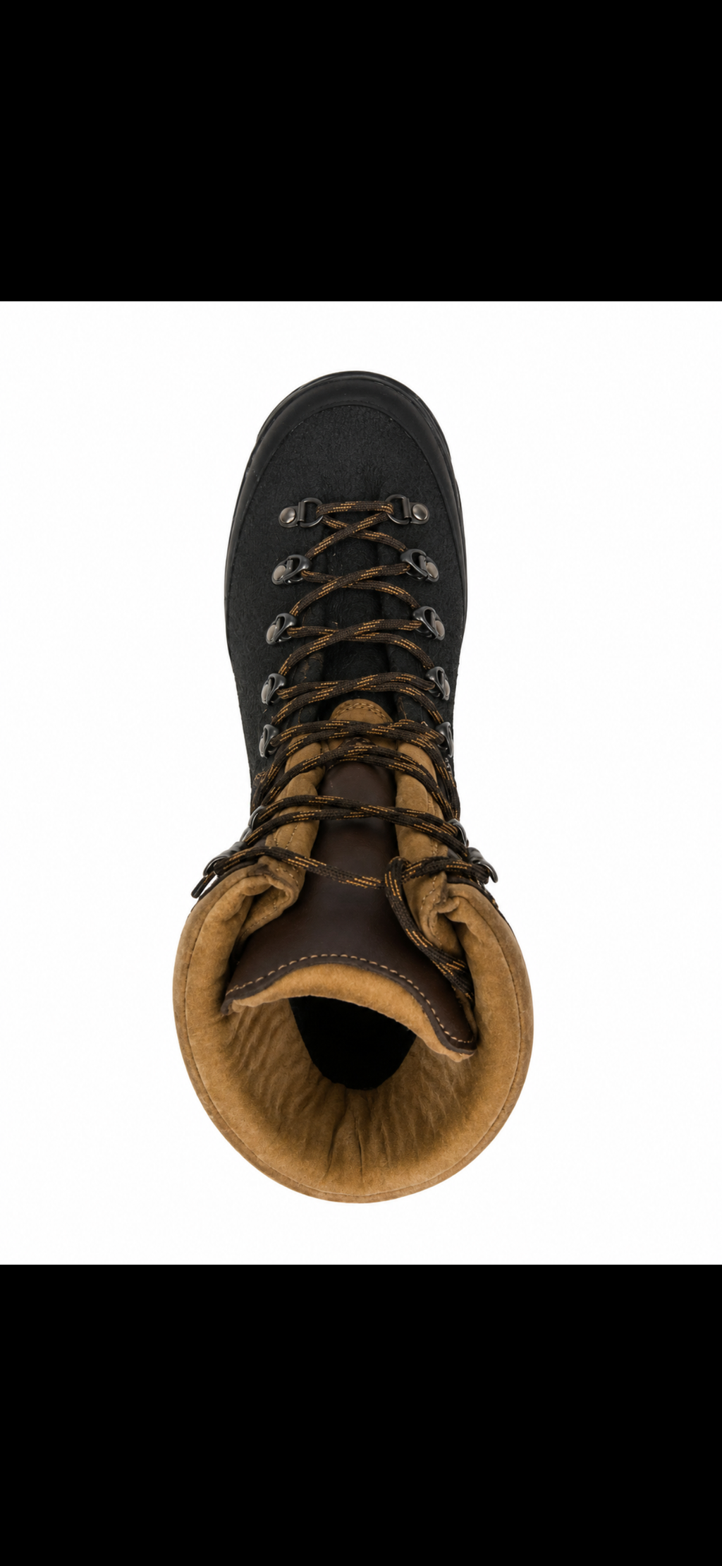 leather boot product view, alternate angle