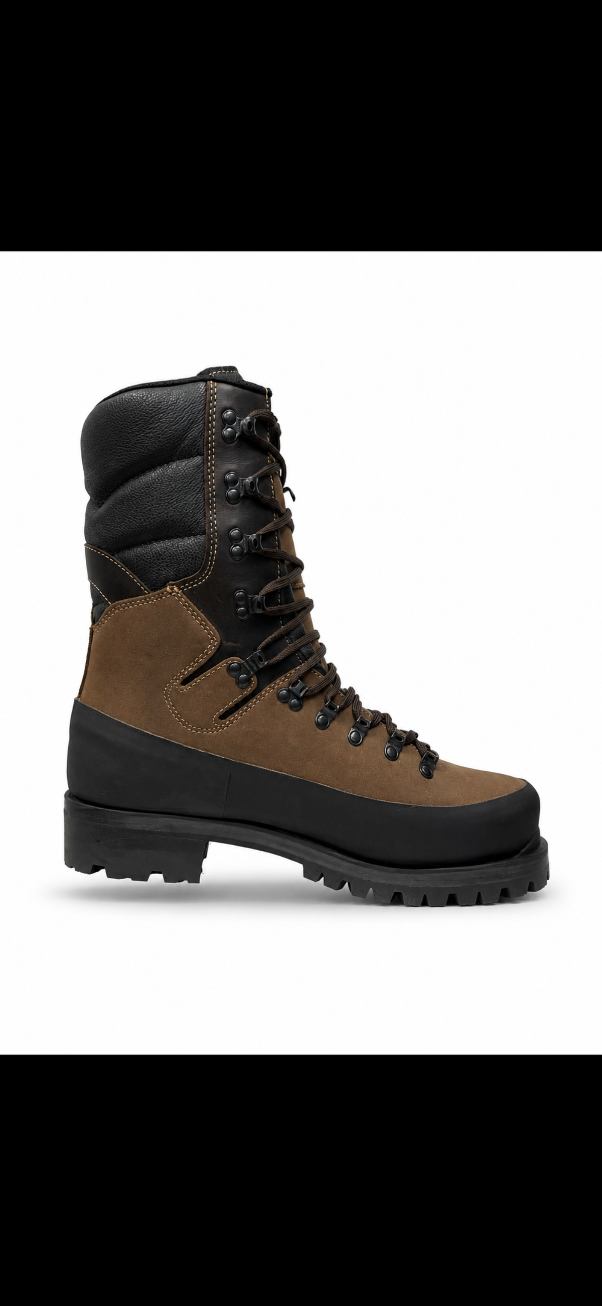 leather boot product view, alternate angle