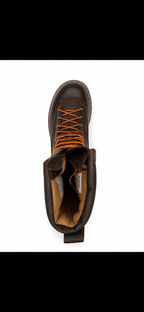 leather boot product view, alternate angle
