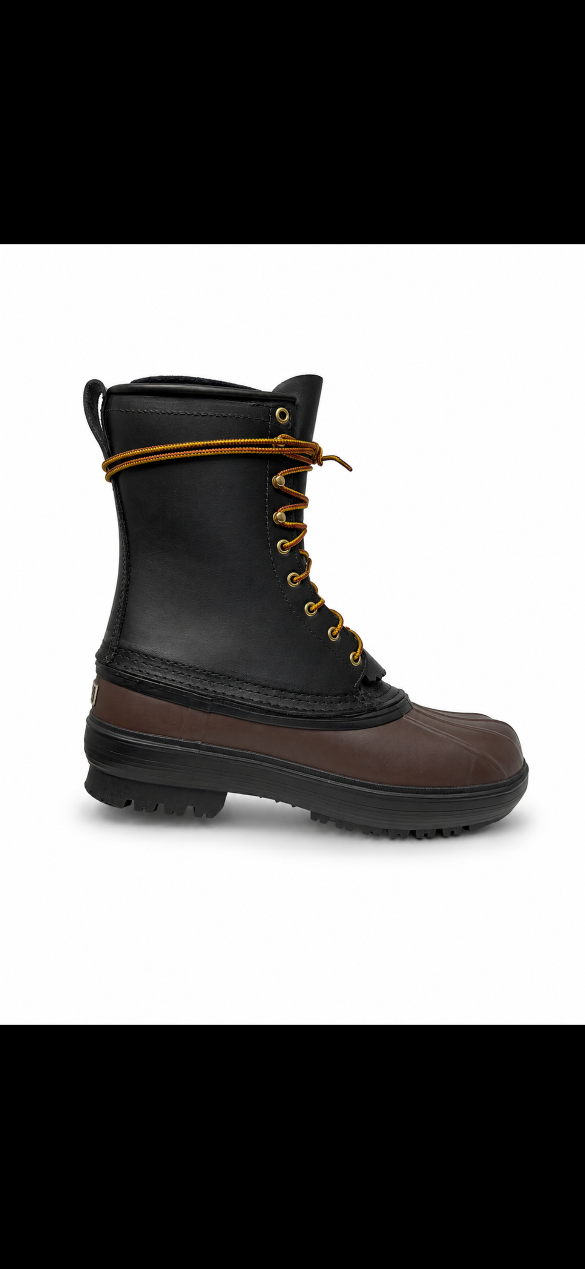 leather boot product view, alternate angle