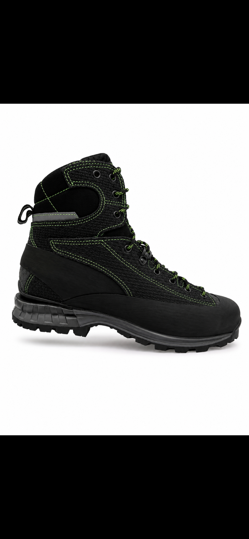 leather boot product view, alternate angle