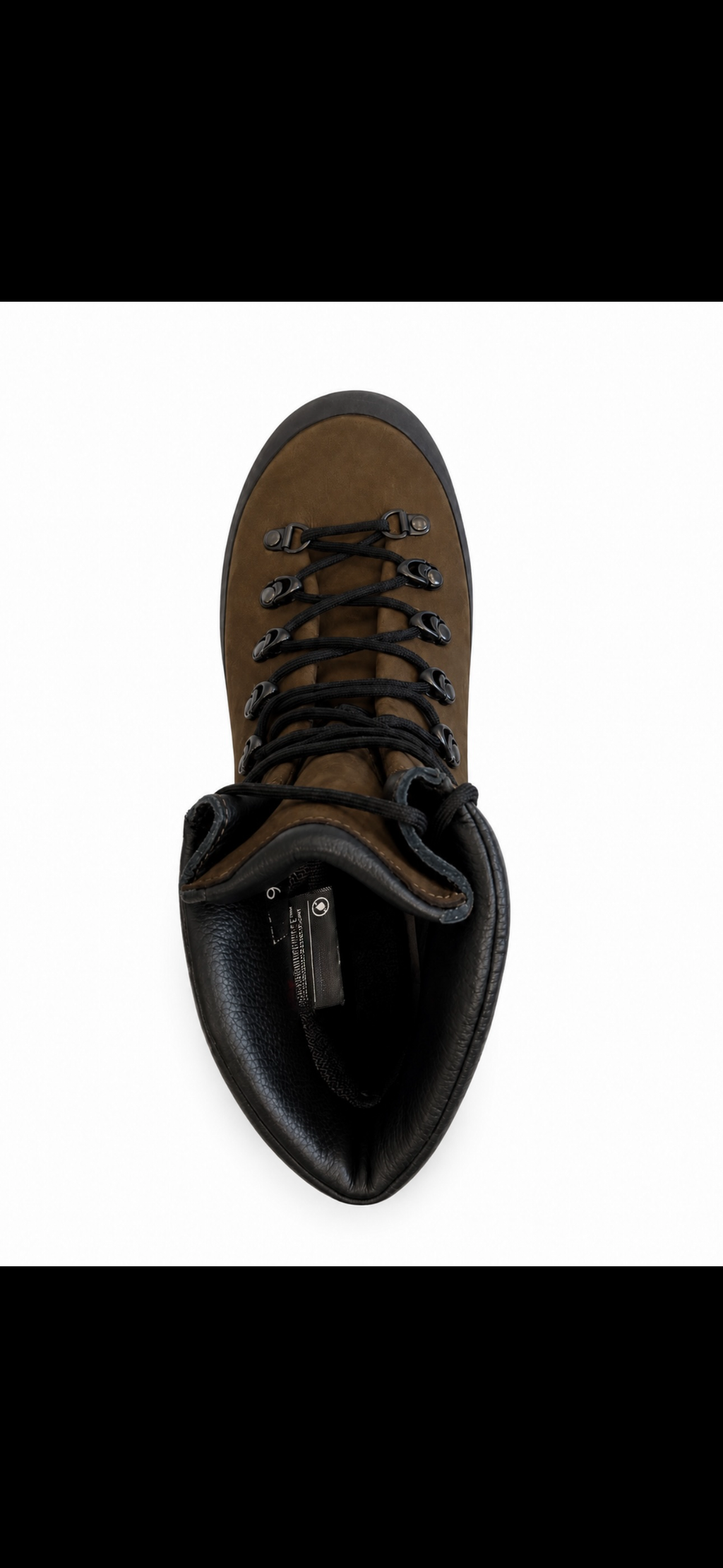 leather boot product view, alternate angle