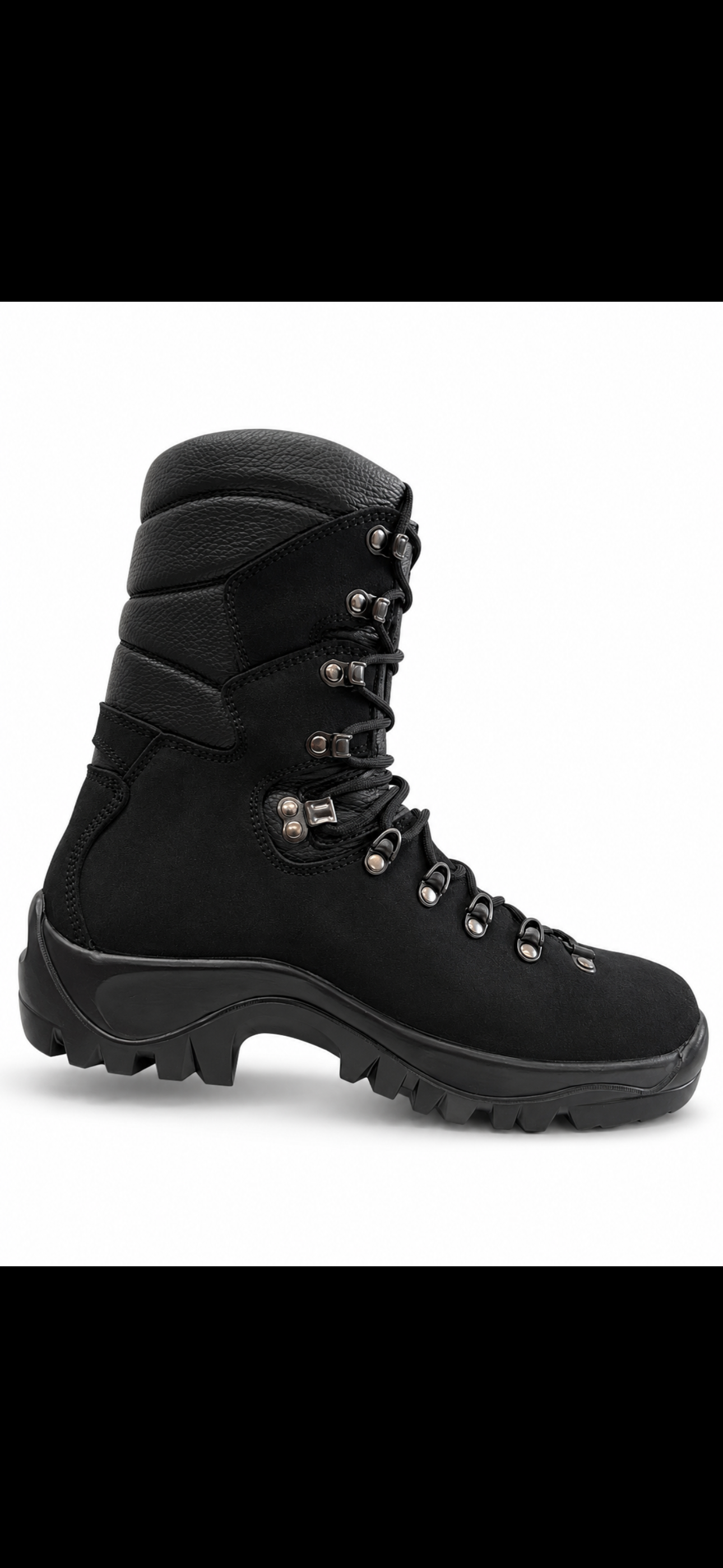 leather boot product view, alternate angle
