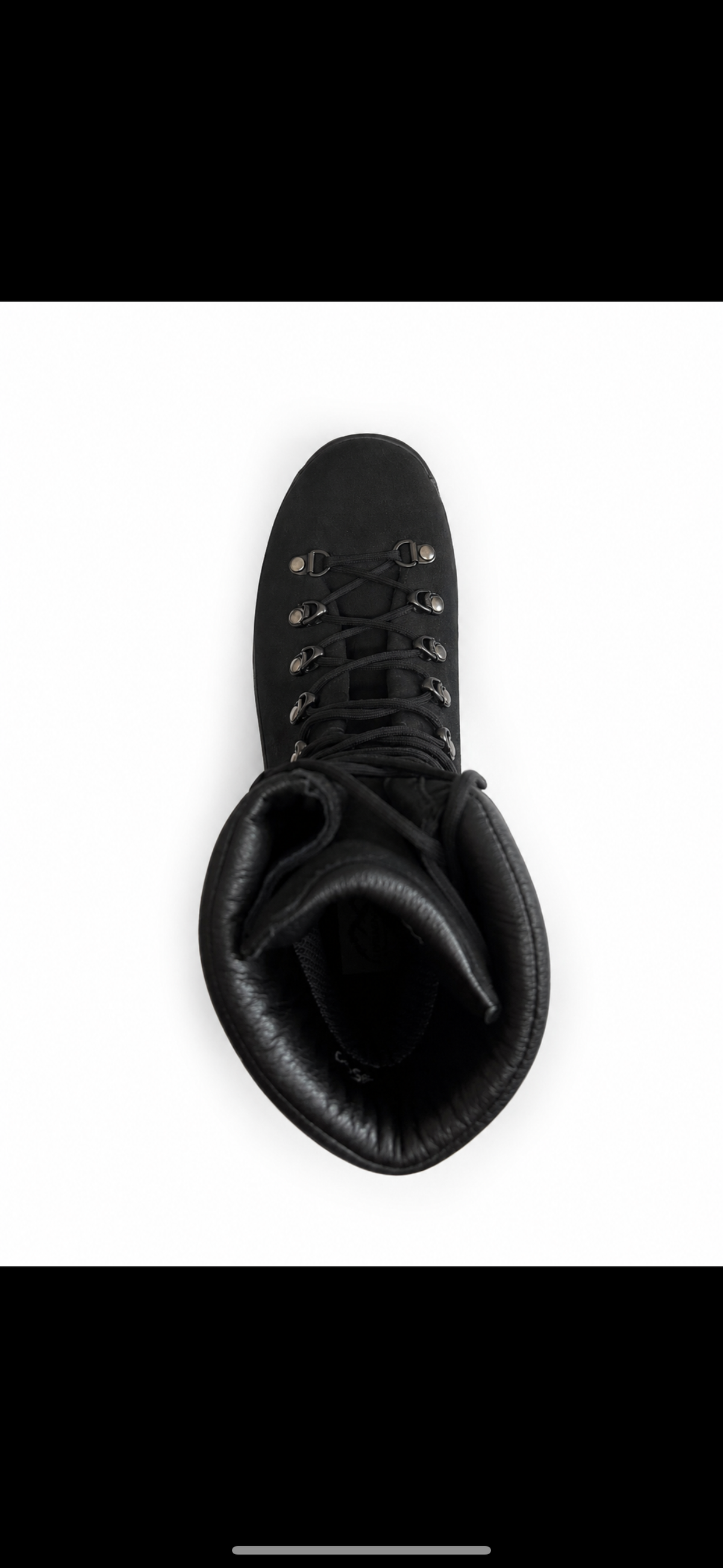 leather boot product view, alternate angle