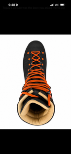 leather boot product view, alternate angle