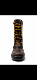 leather boot product view, alternate angle