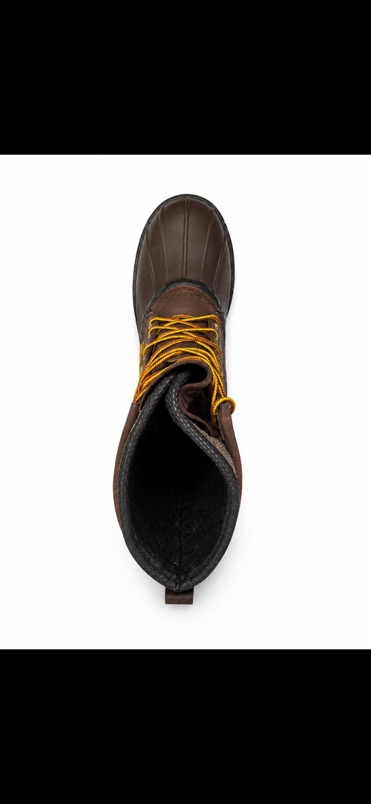leather boot product view, alternate angle