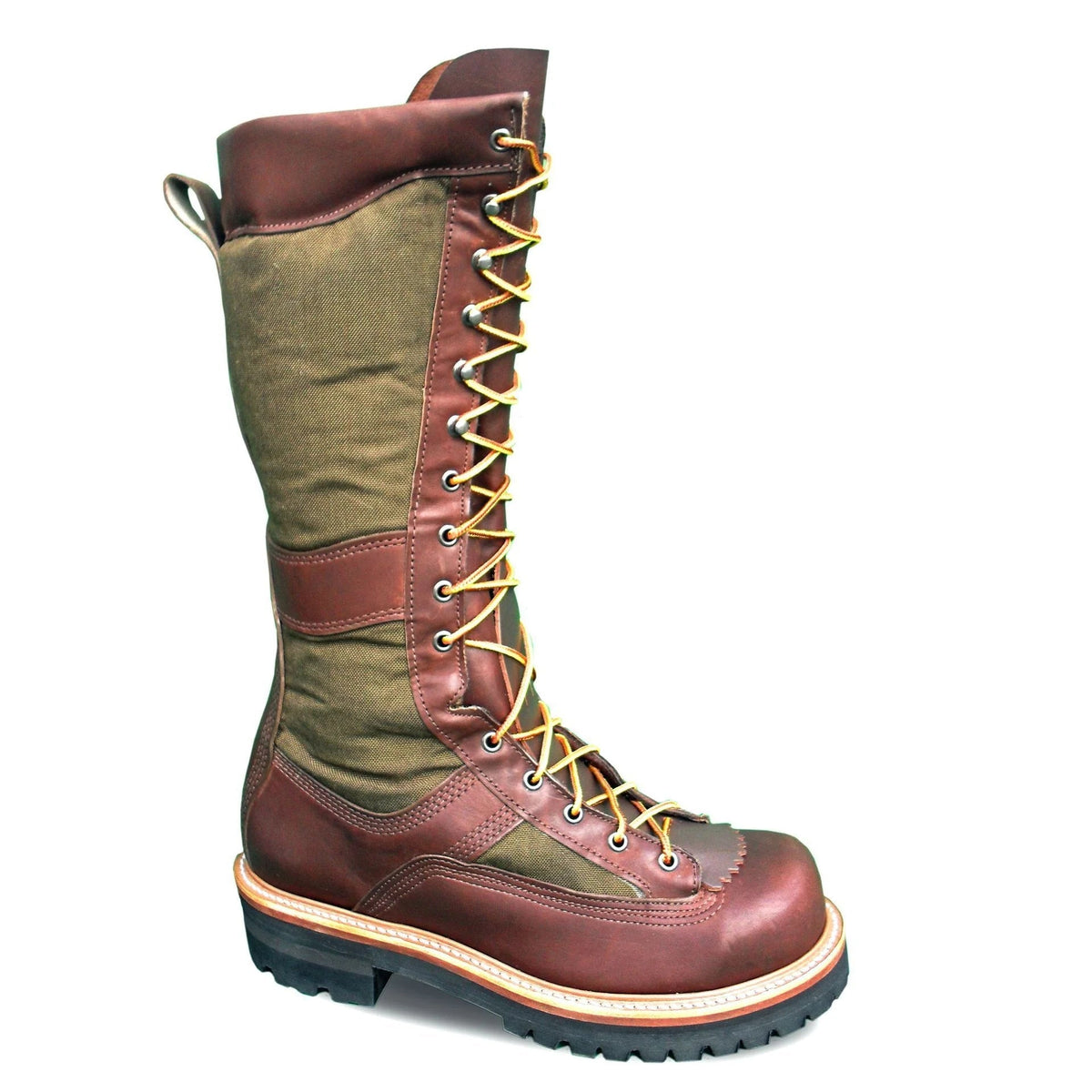 leather boot product view