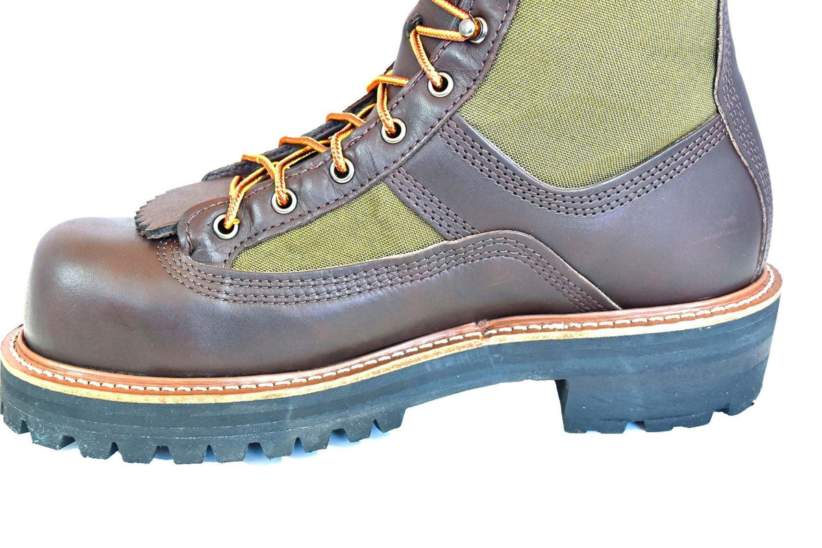 leather boot product view, alternate angle