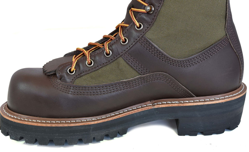 leather boot product view, alternate angle