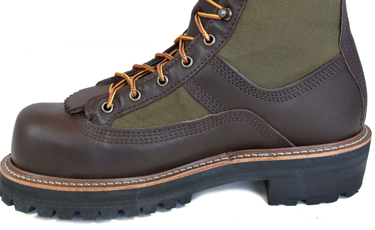 leather boot product view, alternate angle
