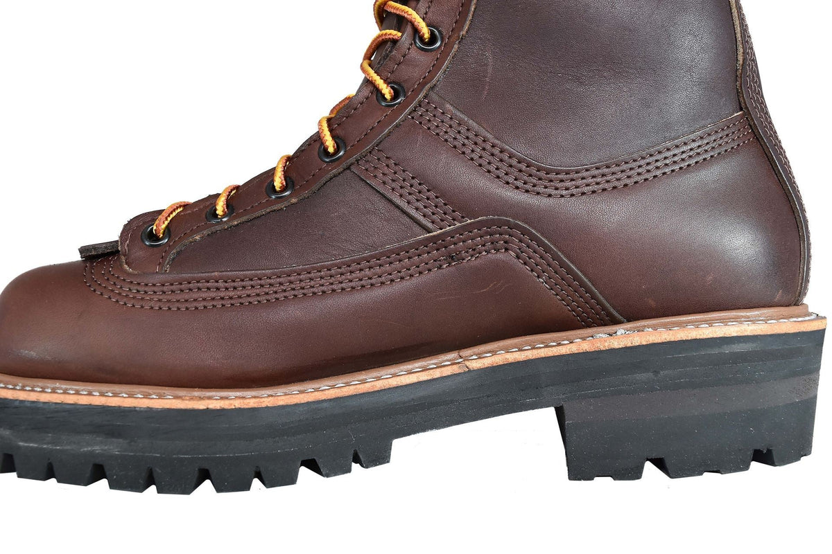 leather boot product view, alternate angle
